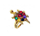 Navratan Tortoise Ring